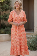 LAYLA - VIBRANT GEOMETRIC MIDI DRESS