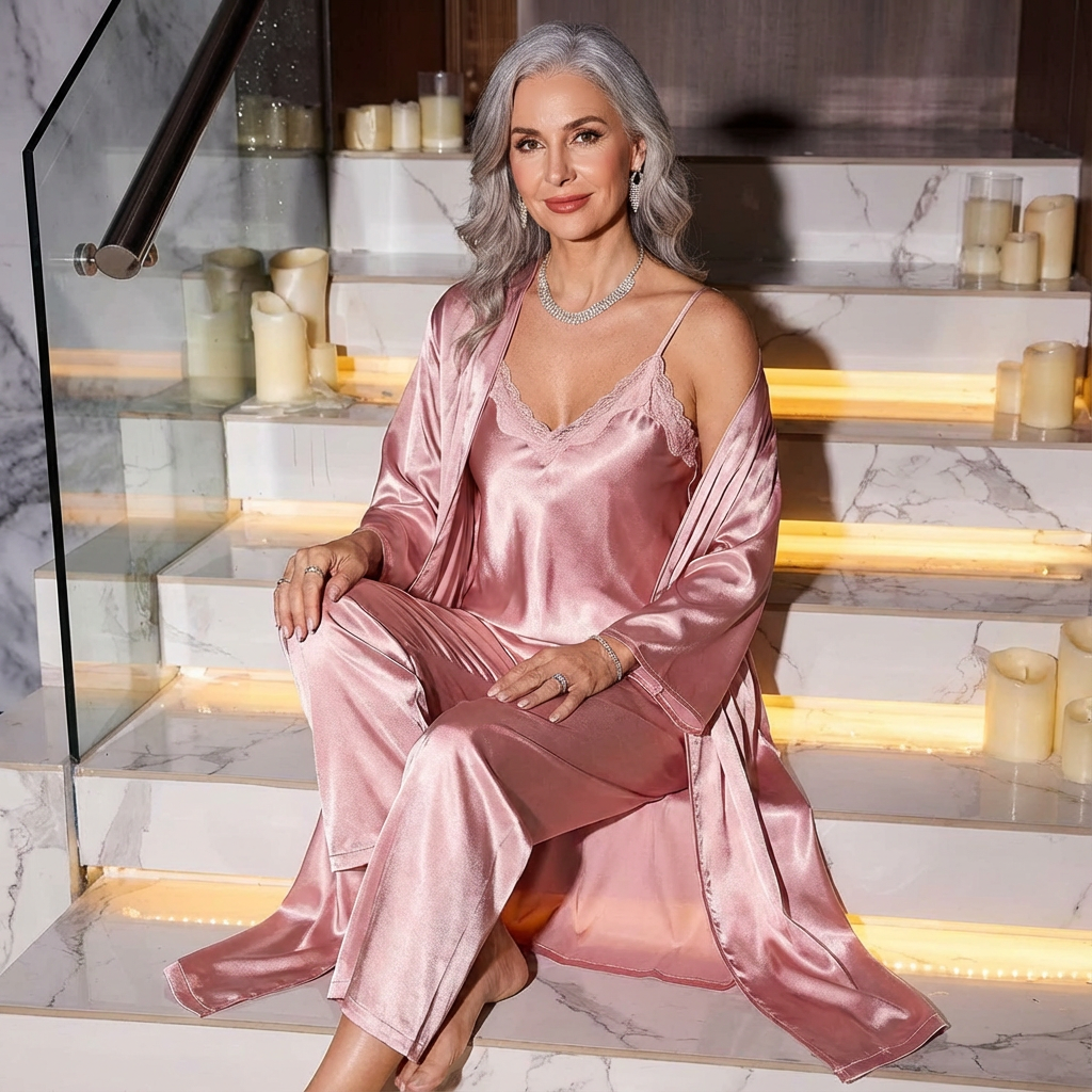 Isabella | 3-Piece Satin Robe Sleepwear Set