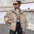 Marcella - Collared Puffer Zipper Jacket