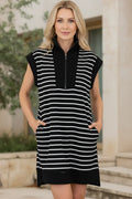 JULIA - MODERN STRIPED DRESS
