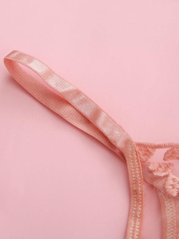 Kaelith™ | Delicate Sheer Lingerie Set (Bra, Thong & Belt)