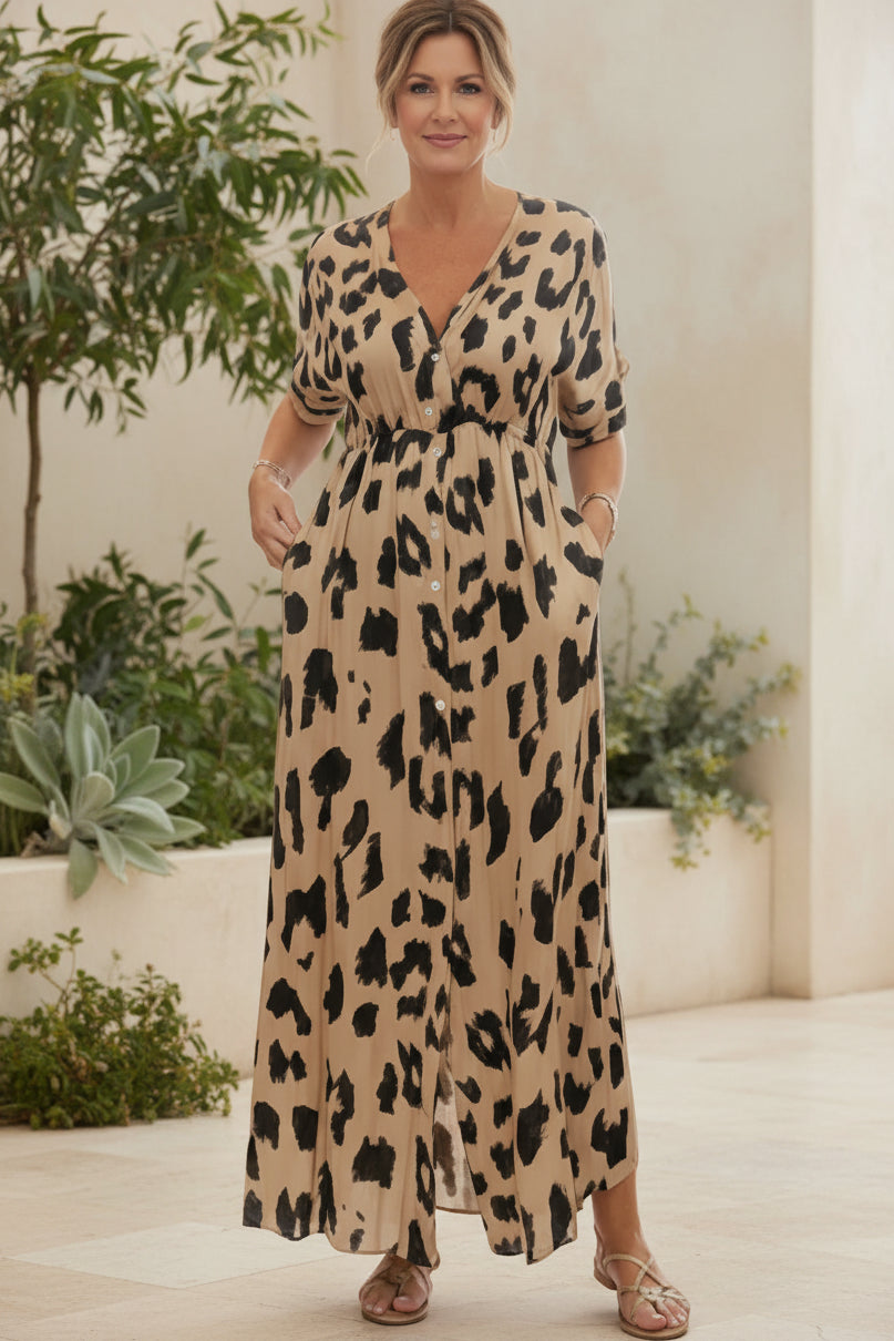 BONNIE - STYLISH LEOPARD DRESS