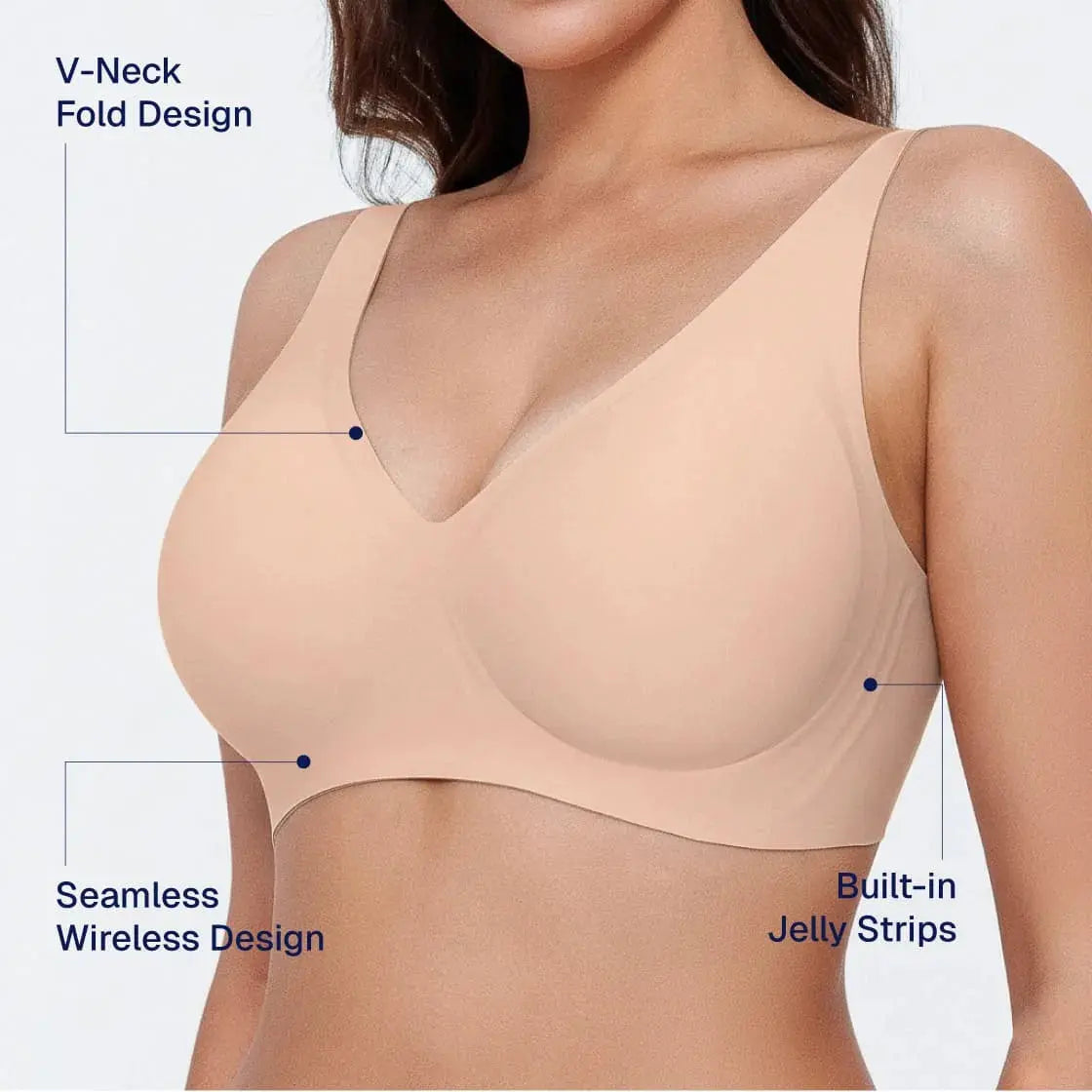 The Wireless Push-Up Jellybra for Women Bra (1+1 FREE)