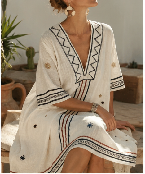 Naomi - Elegant and Versatile Beach Dress for Summery Days