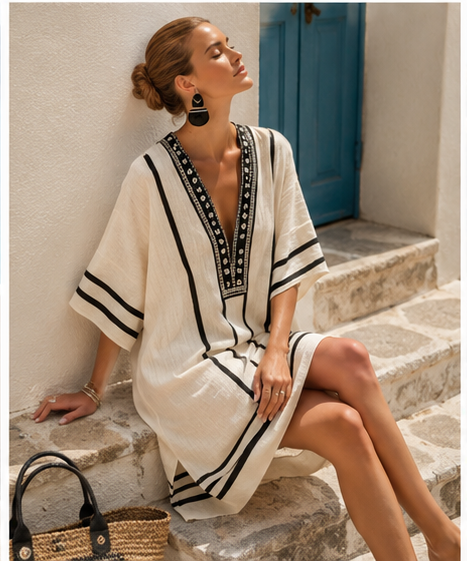 Luna - Elegant Strand Dress for Summer Vacation and City Life