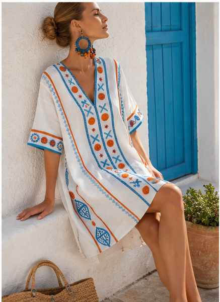 Elin - Elegant Beach Dress for Summer Parties and Beach Days