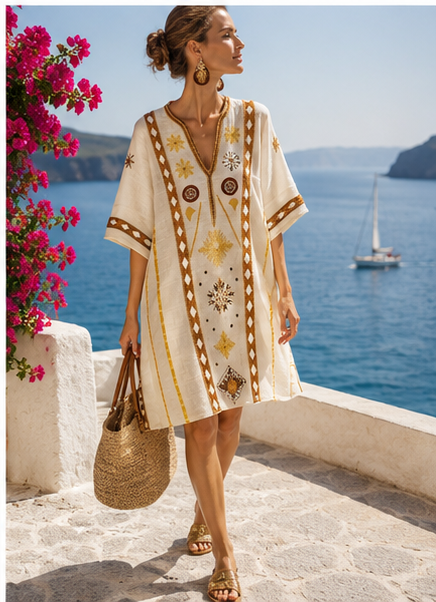 Vera - Elegant and Comfortable Beach Dress for Summer Days