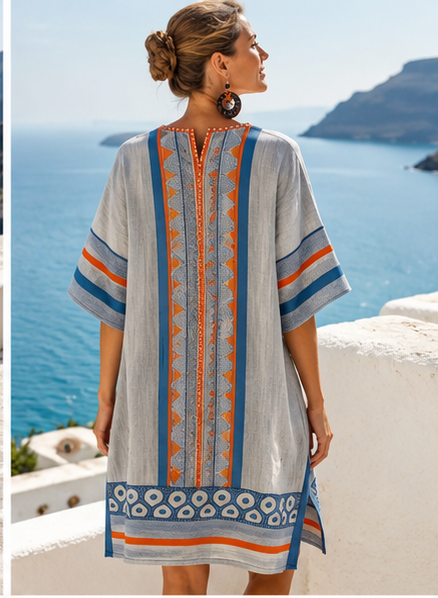 Elegant Gwen - Flowy Beach Dress for All Occasions