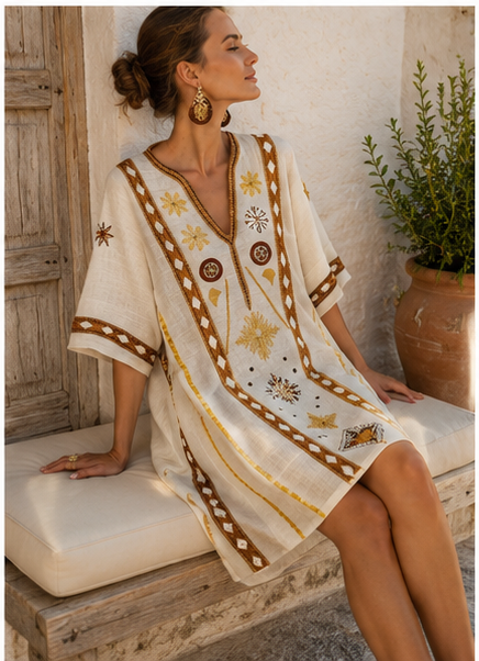 Vera - Elegant and Comfortable Beach Dress for Summer Days