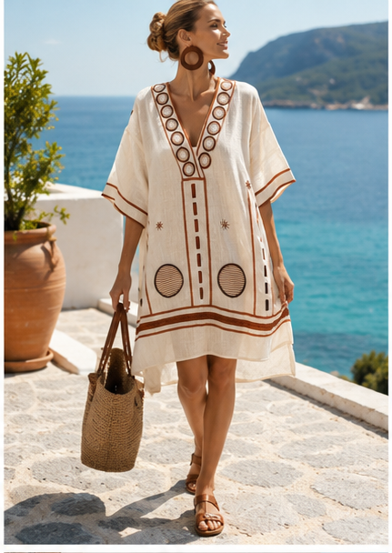 Gwen - Elegant and Comfortable Beach Dress for Warm Days